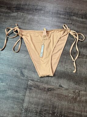 NWT SKIMS Nude Tie-Side Bikini Bottoms